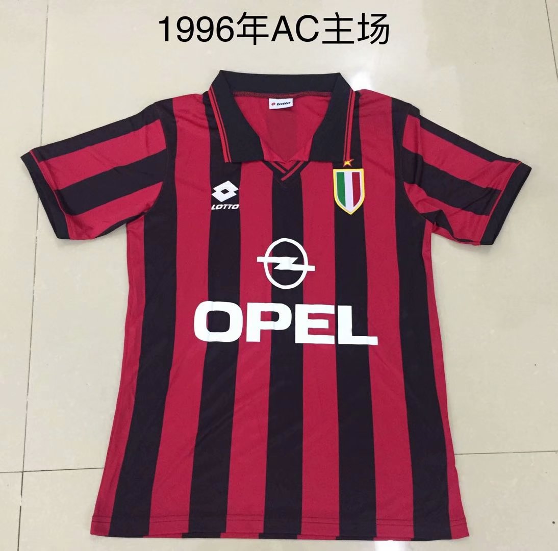 AAA Quality AC Milan 95/96 Home Soccer Jersey